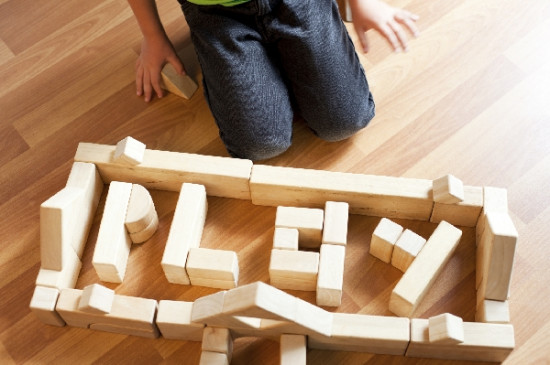 blocks spelling play